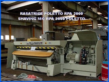 Shaving Machines (reverse) - Poletto - RPA 2000 Shaving Machines (reverse) - Poletto - RPA 2000