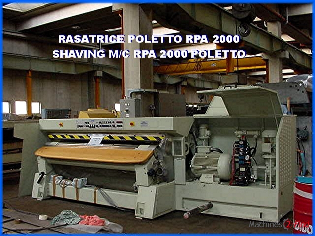 Shaving machines - Poletto - RPA 2000