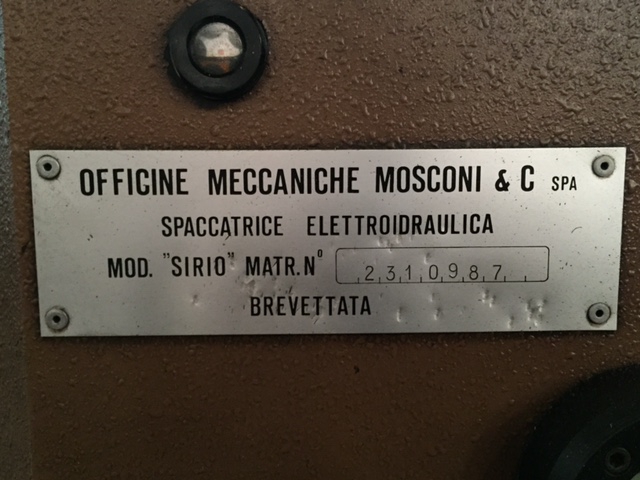 Splitting machines - Mosconi - Sirio