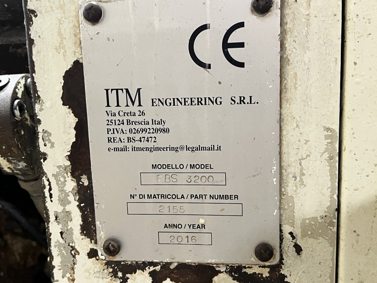 Fleshing machines - ITM ENGINEERING SRL - FBS 3200