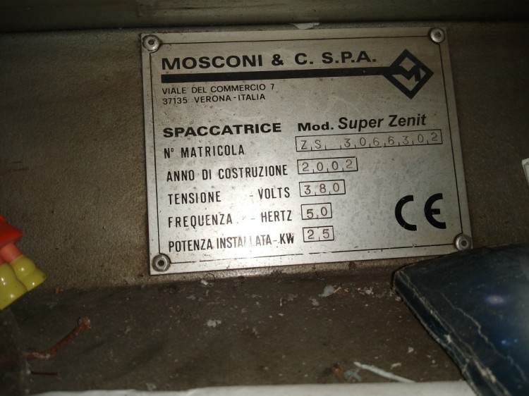 Splitting machines - Mosconi - Super Zenit